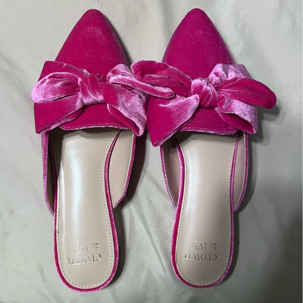 Crown and ivy hot pink shoes size 8 1/2